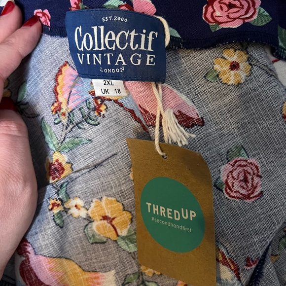 Collectif Maria Charming Dress Size UK 18 - Picture 4 of 4